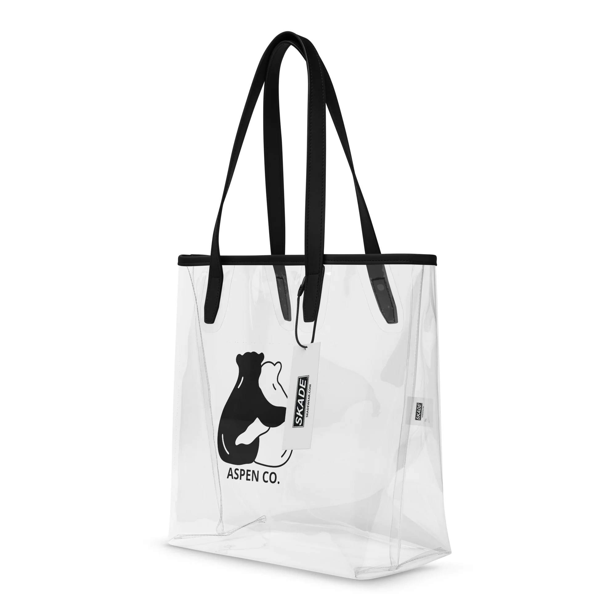 Clear Tote Bag – Aspen Bear Duo - Image 4