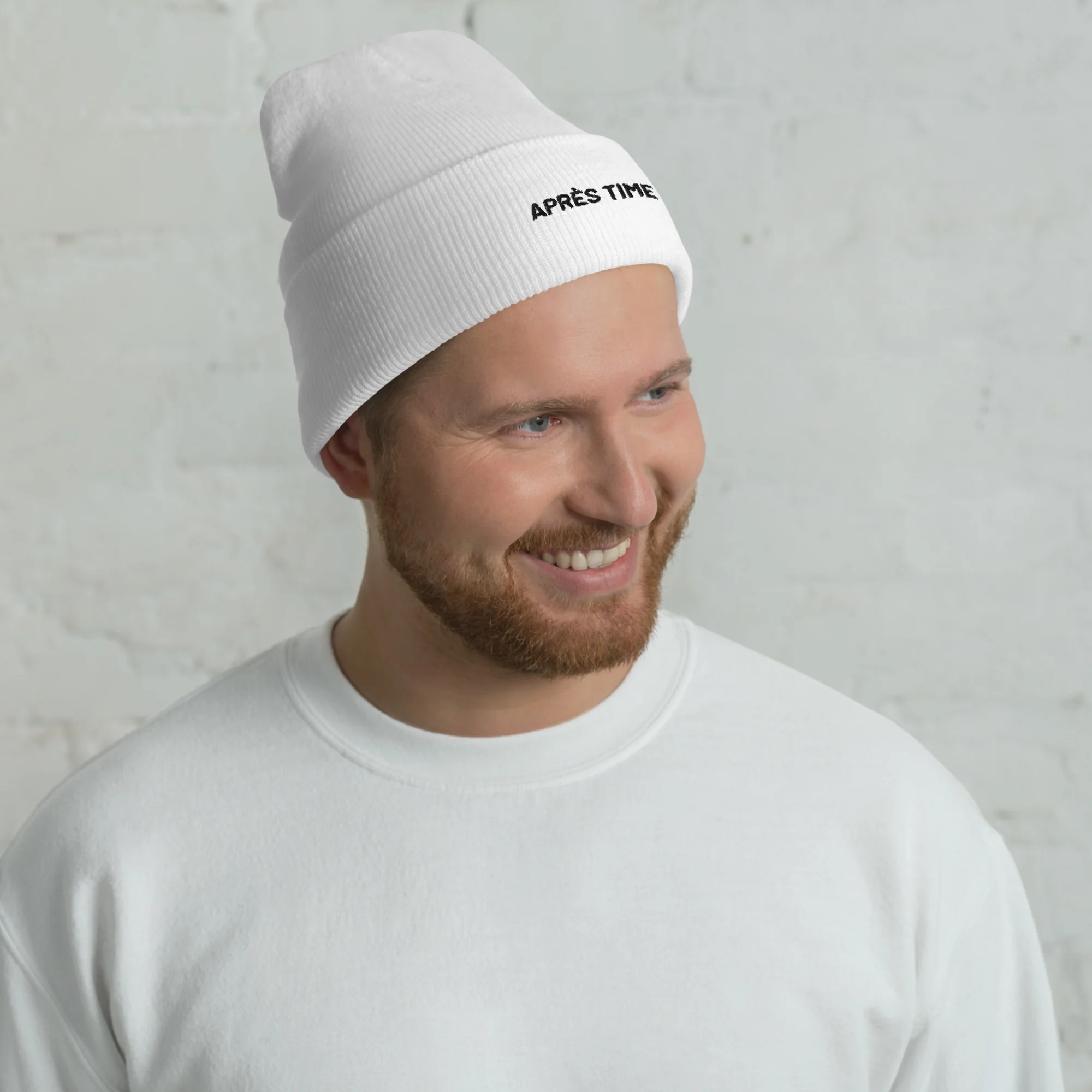 Cuffed Beanie Après Time Black Letters - Image 5