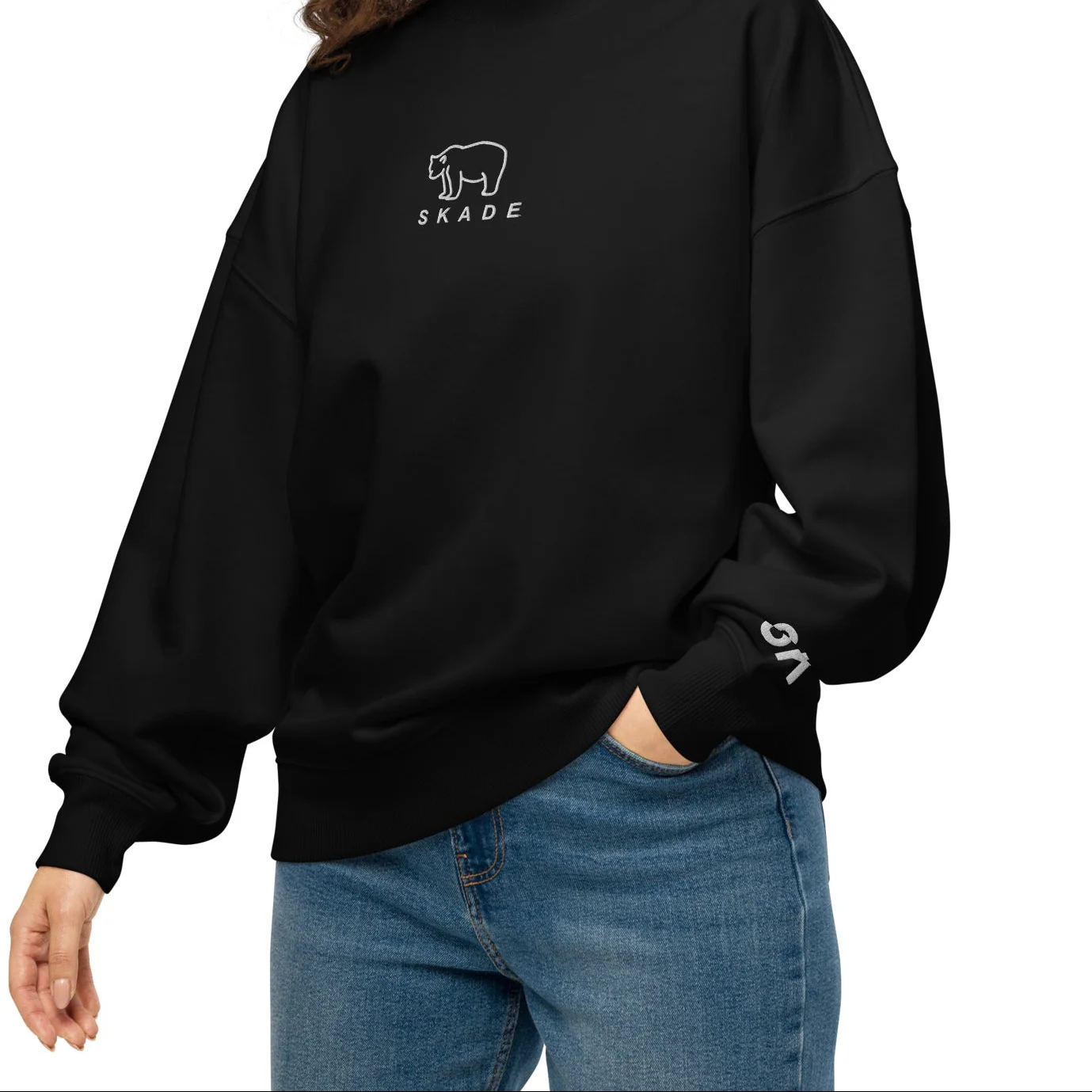 SKADE Glacier Oversized Sweatshirt – Organic Streetwear Edition - Image 5