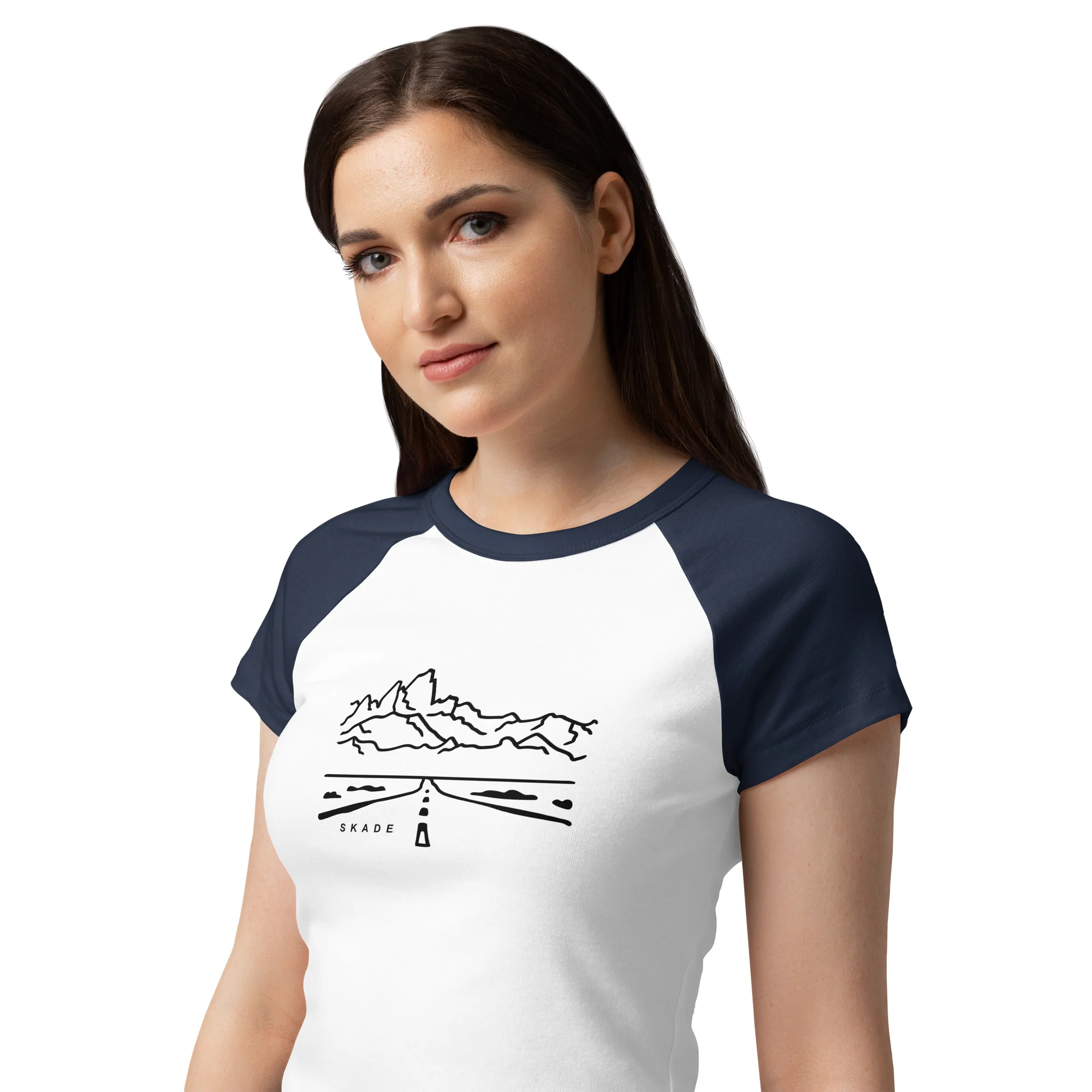 Skade Women’s Raglan Baby Tee – Open Road - Image 12