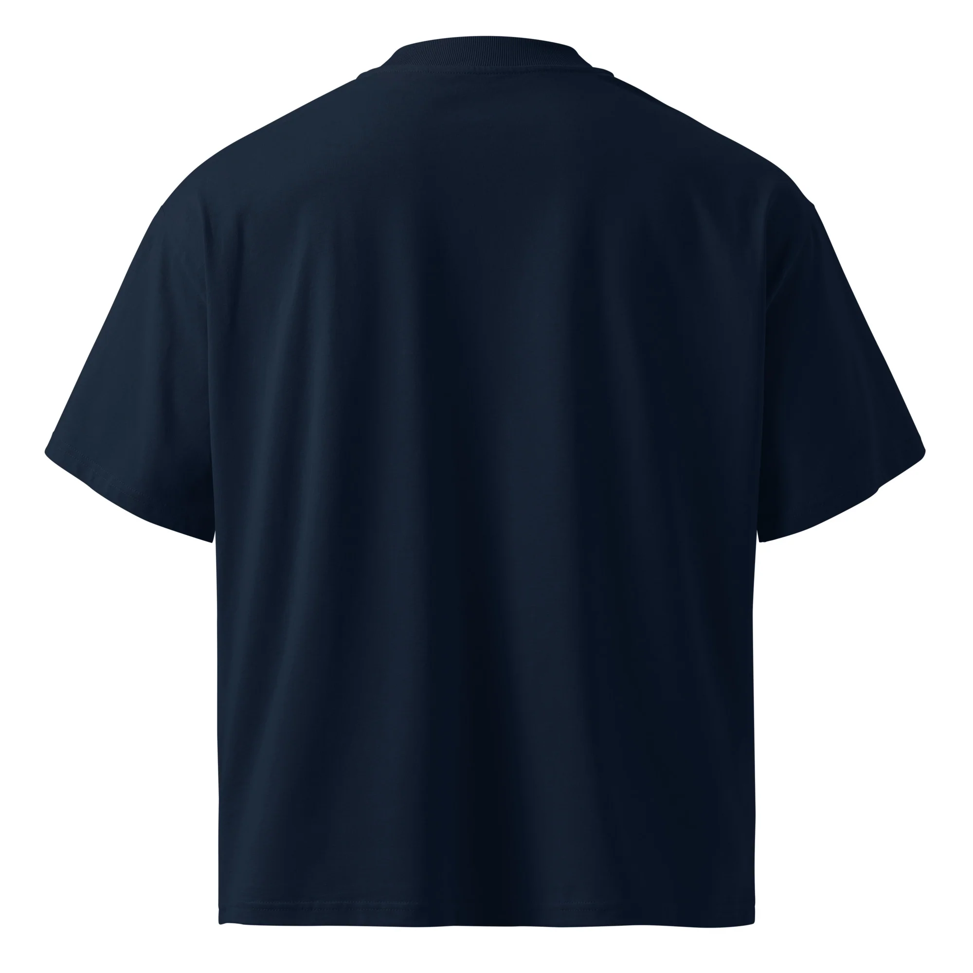 Unisex Organic Oversized High Neck T-shirt – 81611 Embroidered - Image 5