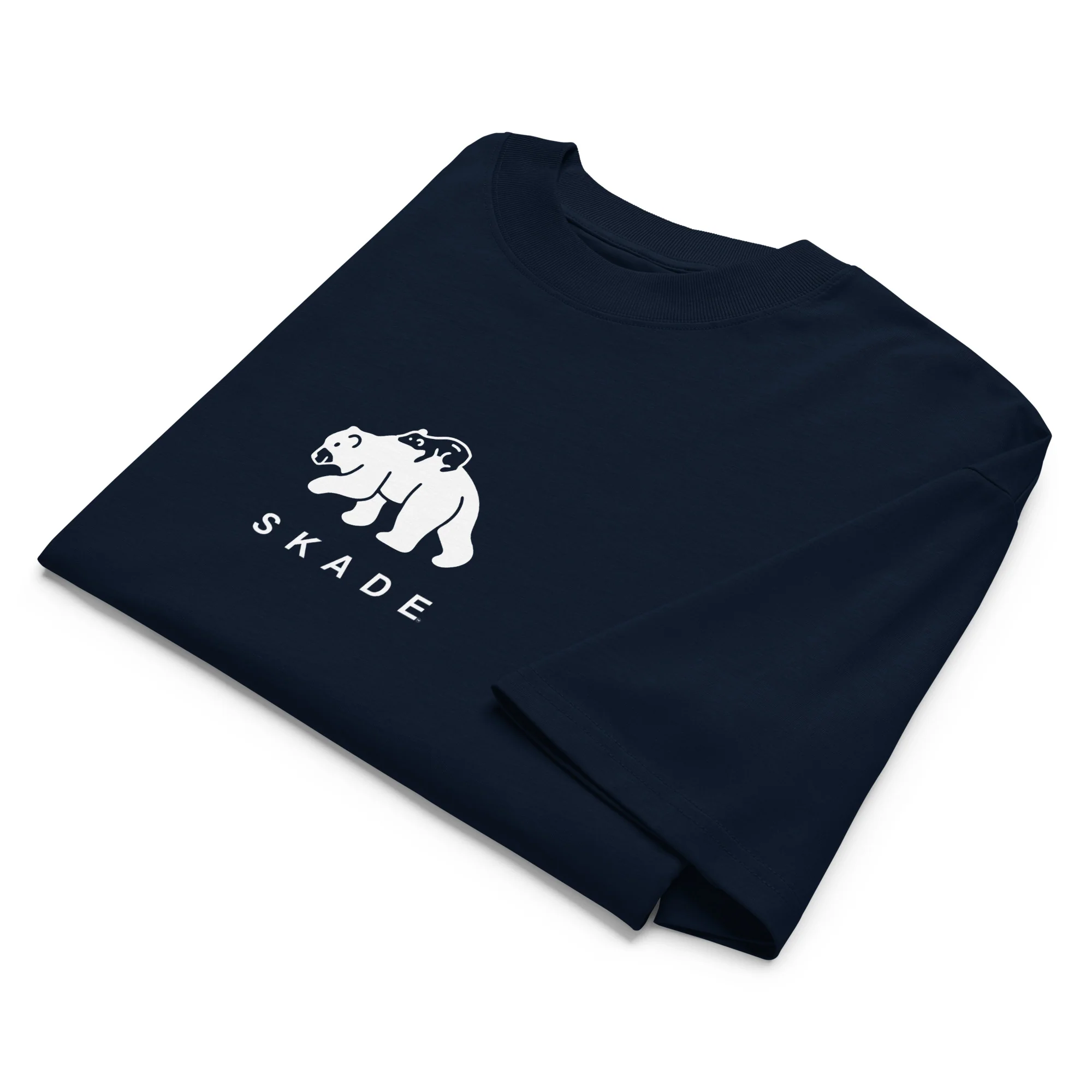 Unisex Organic Oversized High Neck T-shirt – Mama Bear & Cub - Image 3