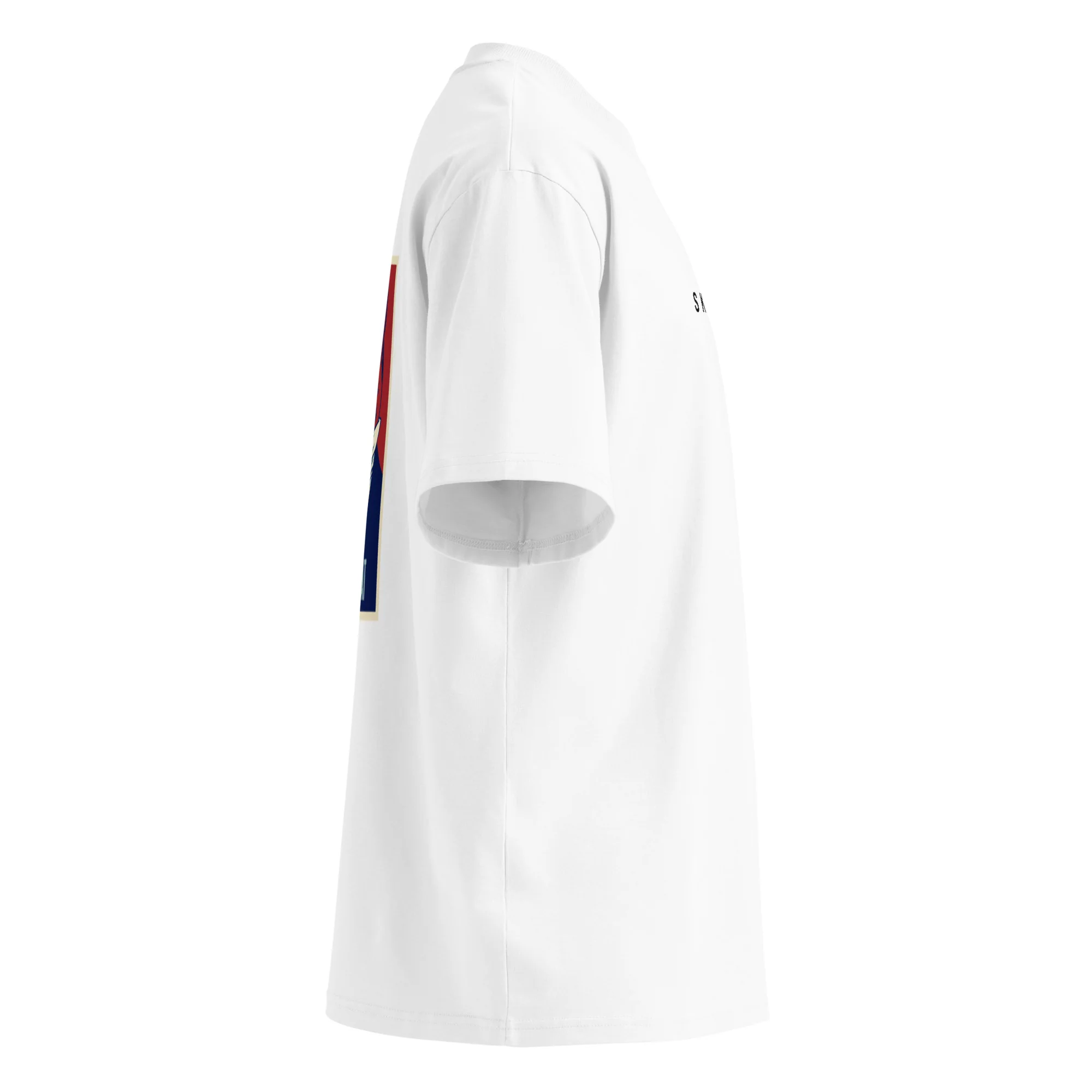 Unisex Oversized Organic Tee – Yes We Cat (High Neck) - Image 15