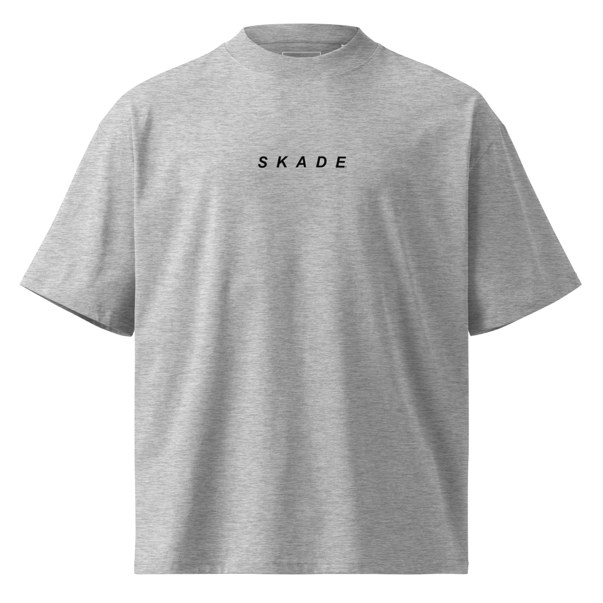 Unisex Oversized Organic Tee – Yes We Cat (High Neck) - Image 3
